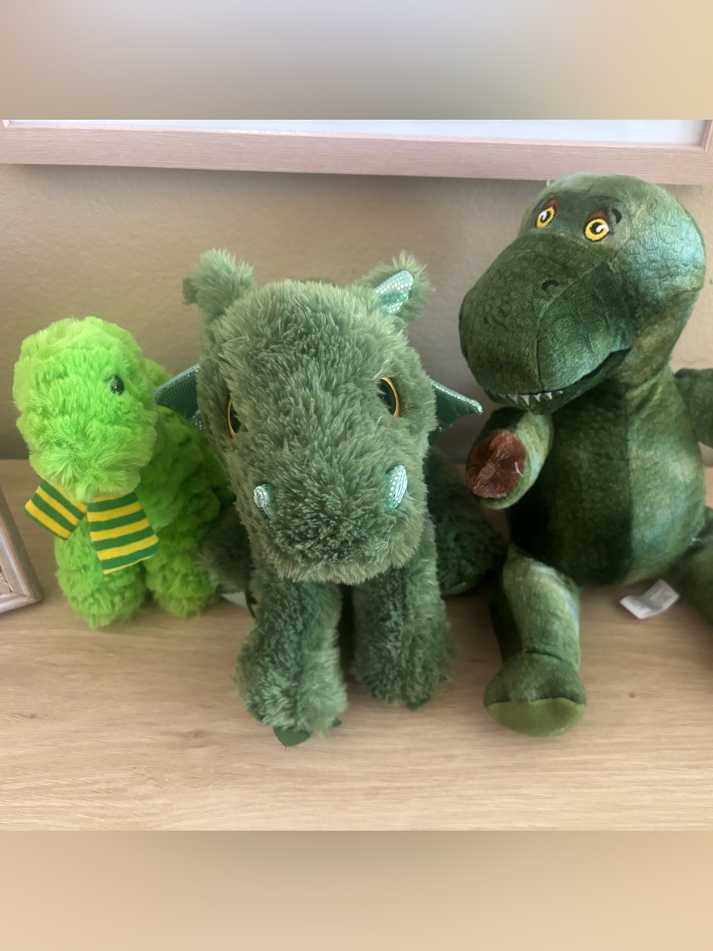 Green Plush Dragon/ dinosaur  Stuffed Toys - Soft Kids Plush